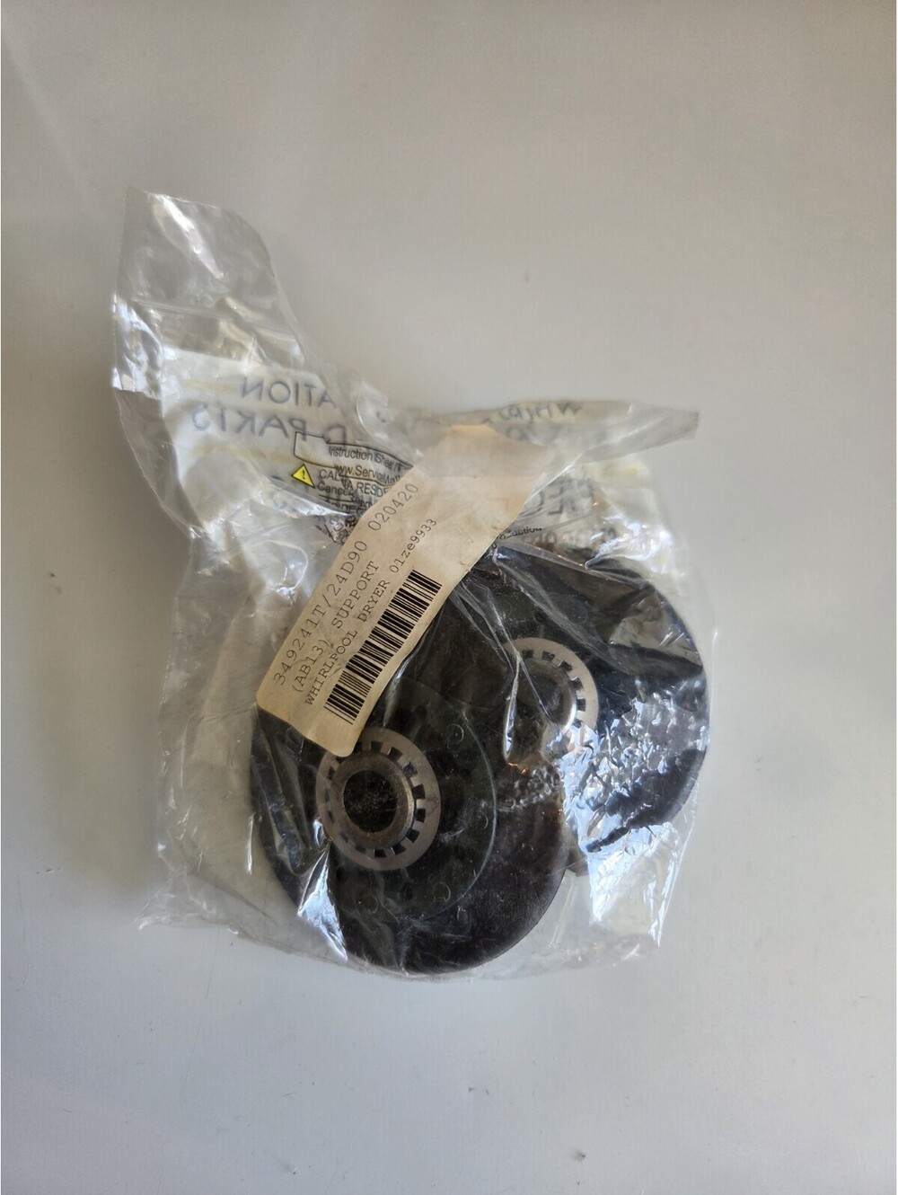 New Genuine OEM Whirlpool Dryer Drum Support Roller Kit 349241T A23
